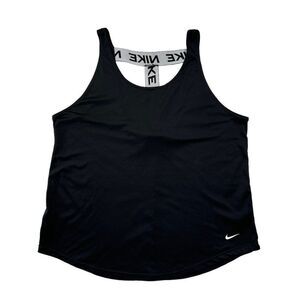 Nike Tank Top Women's Size XL Black Dri-Fit Victory Training Yoga Athletic Shirt